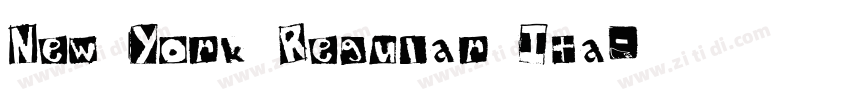 New York Regular Ita字体转换
